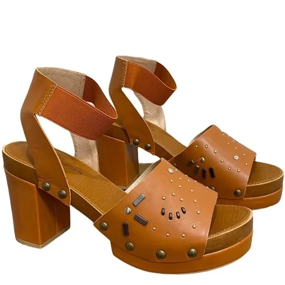 Kesli Dagger Brooklyn Frida Leather Platform Sandals 8.5 - Picture 3 of 9